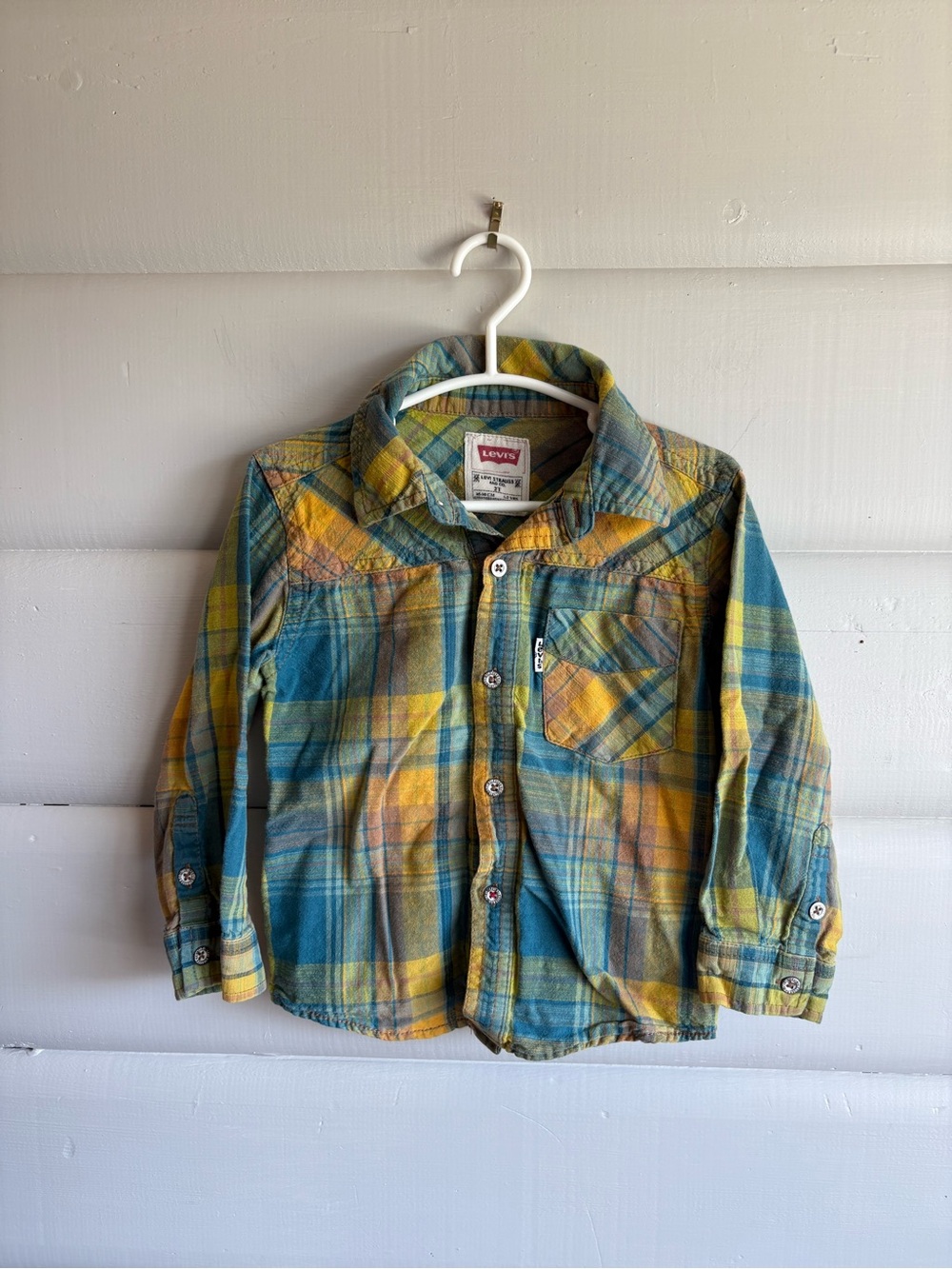 Levi’s Plaid Button Up Shirt 2T Cotton Toddler
